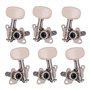 kesoto 6 Mécaniques Metal Machine Guitar Machine (3 Gauche 3 Droite) - Remplacement De La Clé De Réglage Des Cordes Pour Guitare
