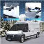 Pare Soleil Fiat Ducato Brise Avant, Couverture Pare Brise Fiat Ducato Convient Aux Modèles Fiat Ducato + 2006-2023 Peugeot Boxe