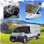 Pare Soleil Fiat Ducato Brise Avant, Couverture Pare Brise Fiat Ducato Convient Aux Modèles Fiat Ducato + 2006-2023 Peugeot Boxe