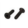 sourcing map 4pcs M6x25mm Vis à Filetage Gauche Tête Fraisée Six Pans Creux Boulon Fixation DIN7991