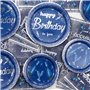 Décorations de fête d'anniversaire bleu marine et argent pour 20 invités, le set de vaisselle bleu marine comprend des assiettes