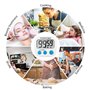 ZFYQ Minuteur de Cuisine, minuteries magnétiques numériques avec Alarme Forte et Grand écran LCD, 2 pièces