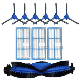Kit de rechange Fochai pour aspirateur robot Proscenic 850T - 10 pièces détachées - Bleu - Matériaux durables - Système de bross