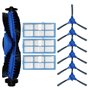Kit de rechange Fochai pour aspirateur robot Proscenic 850T - 10 pièces détachées - Bleu - Matériaux durables - Système de bross