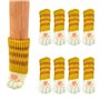 SHULLIN Lot de 8 paires de chaussettes tricotées très élastiques pour pieds de chaise - Antidérapantes - Chaussettes tricotées -