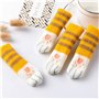 SHULLIN Lot de 8 paires de chaussettes tricotées très élastiques pour pieds de chaise - Antidérapantes - Chaussettes tricotées -