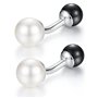 HONEY BEAR Bouton De Manchette Imitation de Perles Pearl de Homme/Femme Chemise/robe Poignet Col en