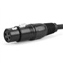 SinLoon DMX 512 Câble de lumière de scène XLR mâle 5 broches vers XLR femelle 3 broches avec connecteurs métalliques pour éclair