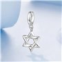 Pendentifs étoile de David en argent sterling 925 pour bracelets Pandora