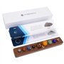 Gemwonder 9 Planètes Système Solaire Pierres Naturelles Univers Galaxie Gemme Décorations De Bureau à Domicile Cosmos Ornement A