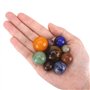 Gemwonder 9 Planètes Système Solaire Pierres Naturelles Univers Galaxie Gemme Décorations De Bureau à Domicile Cosmos Ornement A