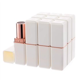 Allwon Lot de 10 tubes de rouge à lèvres vides - Pour bricolage - Blanc