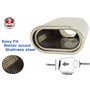 [RDi 56607-55] DoradoTuning Embout de silencieux d'échappement de voiture/tuyau d'échappement/acier inoxydable Chrome queue gorg