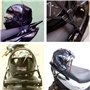 Annhao 2 Pièces Filet à Bagages Araignée Elastique (40 X 40cm) + Ceinture de Bagage (60cm), Casque de Moto à Net, pour Vélo et T