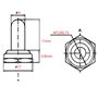 Mintice 10 X 12mm rocker en caoutchouc interrupteur à bascule bouton chapeau botte imperméable Capuchon