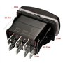 E Support™ Interrupteur à Bascule Commutateur 7 Broches Momentané Lampe Lumière LED Bleu 12V pour Voiture Bateau Winch in Out