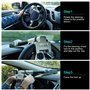 Blueshyhall Antivols Auto avec Alarme Jusqu'à 130 db, Barre Antivol Voiture Volant, Canne Antivol Voiture, Antivol Voiture Volan