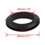 sourcingmap 10pcs Passe Fils Œillet en Caoutchou Joint Passe-Câble Bagues Anneaux d'étanchéité Rondelle protection Fil Noir 40 m