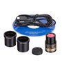 AmScope MD500-CK Microscope numérique 5 MP pour photo et vidéo avec USB et kit de calibrage