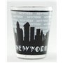 World By Shotglass New York Gris Skies Verre à Liqueur CTM