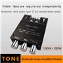 WANGCL Carte d'amplificateur Bluetooth HiFi stéréo 2.0 TPA3116D2-2 x 100 W - Module d'amplificateur Audio - Contrôle des Basses 