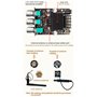 WANGCL ZK-1002MT Lot de 2 amplificateurs de caisson de basses Bluetooth 5.0 100 W haute puissance audio stéréo amplificateurs AU