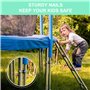 WANGCL Lot de 6 vis de trampoline en acier galvanisé pour la plupart des types de trampolines - Robustes et durables - 7,8 x 0,6