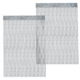 XRPRPX 2PCS Rideau Métallique de Frange Argent