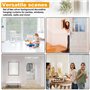 XRPRPX 2PCS Rideau Métallique de Frange Argent, 90x200cm Rideaux à Franges en Polyester Rideau de Porte à Franges, Séparateur de