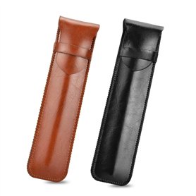 CODIRATO 2Pcs Porte-Stylo en Cuir PU Étui Stylo Cuir Portatif Pochette Classique pour Stylo-Plume