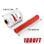 PROMORE – Lot de 2 Rouleaux Film de étirable déménagement avec poignée roulante 127mm x 305m x 20um – carton cellophane papier e