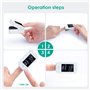 Oxymètre de Doigt Professionnel, IDOIT Saturometre Oxymetre, Moniteur de Fréquence Cardiaque avec écran LED d'alarme, Oxymetre d