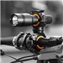 Support de la lampe de poche de vélo Nincha, rotation à 360° - Support pour lampe de poche LED de VTT - Accessoires de montage, 