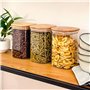 Amzeeniu Bocaux en Verre Lot de 12,430ml/750ml Bocal en Verre avec Couvercle,Pot Epices verre Rangement Cuisine Bocaux à Épices,