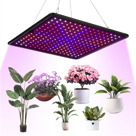 Lampe LED Horticole Croissance Floraison 225 LEDs Grow Light Panneau LED Culture Indoor Spectre Complet Lampe Croissance Plante