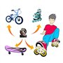 8pcs en Céramique Skate Roulements, 608 RS Abec 9 Roulements à Billes pour Skate, Roulements de Skateboard Longboard Roulement R