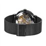 FORSINING Montre mécanique à remontage manuel pour homme - Bracelet en acier inoxydable - Maille squelette, Bracelet