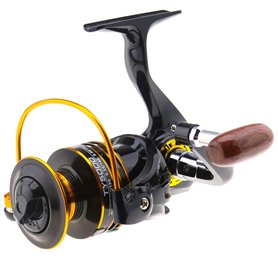 YINETTECH Moulinet de pêche en Eau salée Gauche ou Droite avec poignée Pliable Interchangeable 5.2:1 Rapport d'engrenage 13BB po