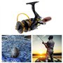 YINETTECH Moulinet de pêche en Eau salée Gauche ou Droite avec poignée Pliable Interchangeable 5.2:1 Rapport d'engrenage 13BB po
