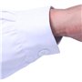 Sasairy Unisexe Blouse de Chimie Blanche Manches Longues Tunique M¨¦dicale Laboratoire pour Homme et Femme(Hauteur Recommend M (