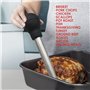 KAYCROWN Poire à jus en Acier Inoxydable et Caoutchouc de qualité Alimentaire avec injecteur de Marinade et Brosse pour Nettoyag