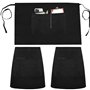 GZCZCC 3 PCS Serveuse Courts Tablier Tablier de Cuisine avec Poche Tablier de Cuisine Chef Tablier Chef Cuisine Homme Femme Tabl