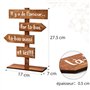 Décoration de Mariage en Bois pour Table Ornement Amour St Valentin et Accessoire de Centre de Table Fête Cadeau pour Mariage 27