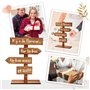Décoration de Mariage en Bois pour Table Ornement Amour St Valentin et Accessoire de Centre de Table Fête Cadeau pour Mariage 27
