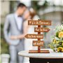 Décoration de Mariage en Bois pour Table Ornement Amour St Valentin et Accessoire de Centre de Table Fête Cadeau pour Mariage 27