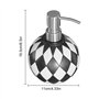 Distributeur de Savon pour Les Mains - Bouteille de Savon en Damier créatif
