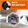 Support de Téléphone Siège Arrière de Voiture Réglable Rotation 360 Crochets de Stockage Compatible avec iPhone Galaxy Huawei Xi