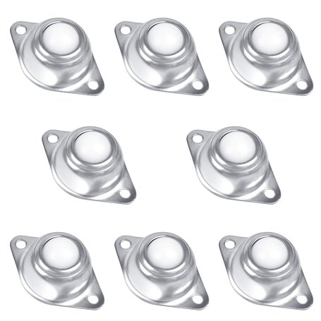 Jubaopen 8 PCS Roulette a Bille Roulement de Transfert Roulement Convoyeur Roulettes pour Meubles Roulette a Bille Nylon Roulett
