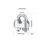 Attaches pour câbles métalliques M3
