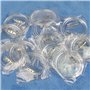 Lot de 30 badges transparents de 6 cm pour loisirs créatifs et activités artistiques sur papier et vêtements pour enfants